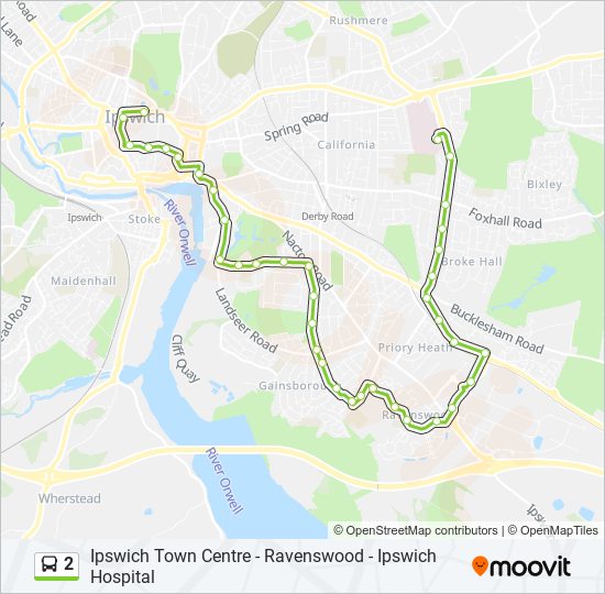 2 Bus Line Map