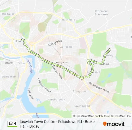 4 Bus Line Map