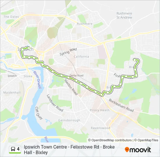 4 Bus Line Map