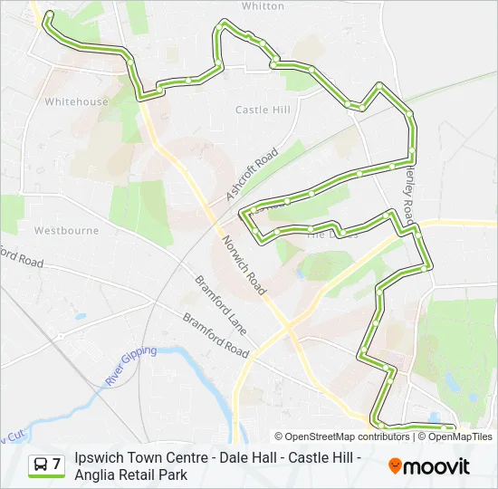 7 Bus Line Map