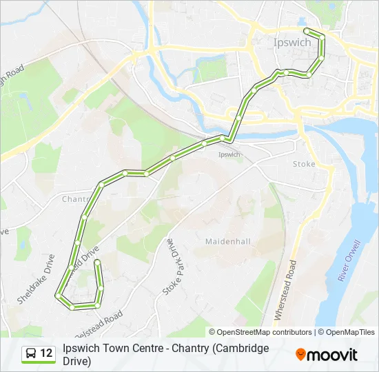 12 Bus Line Map
