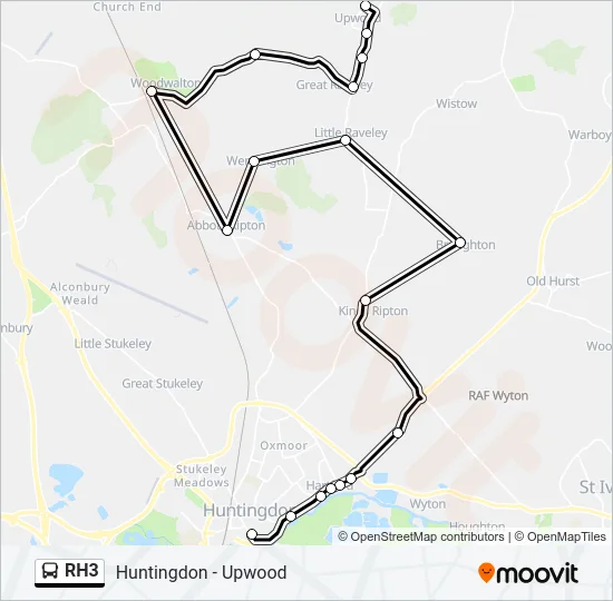 RH3 Bus Line Map