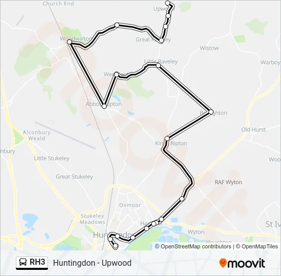 RH3 Bus Line Map
