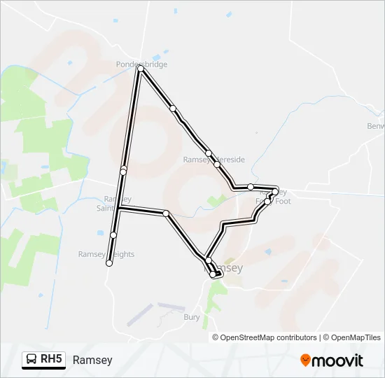 RH5 Bus Line Map