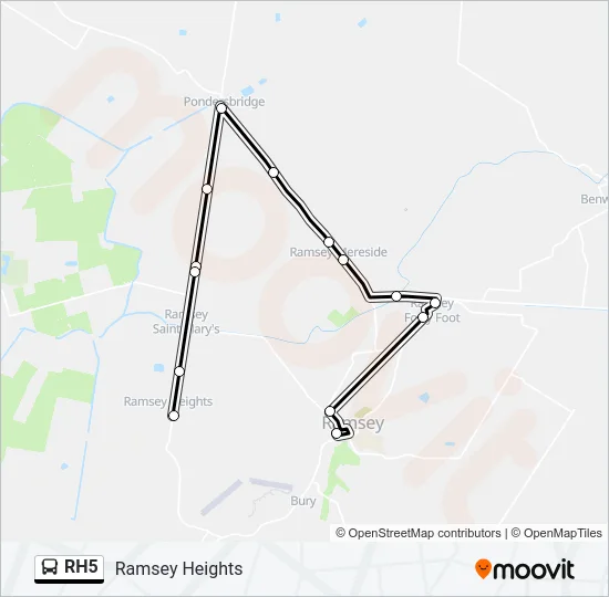 RH5 Bus Line Map