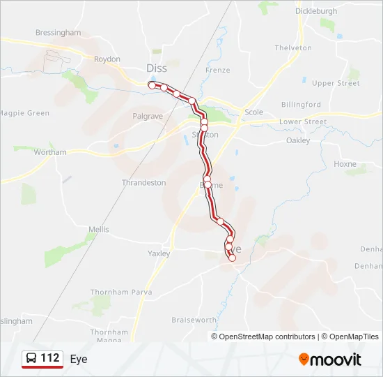 112 Bus Line Map