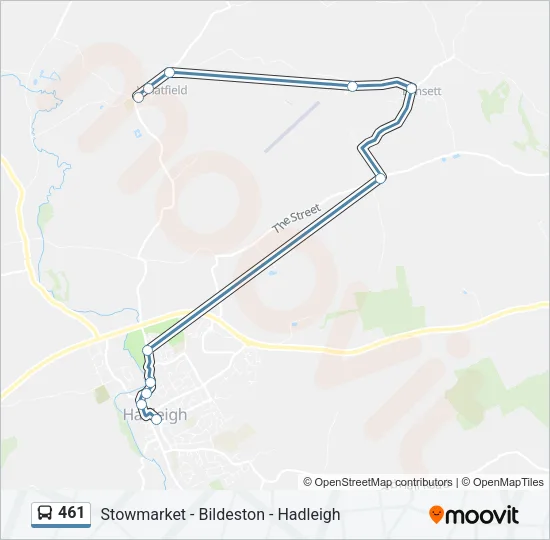 461 Bus Line Map