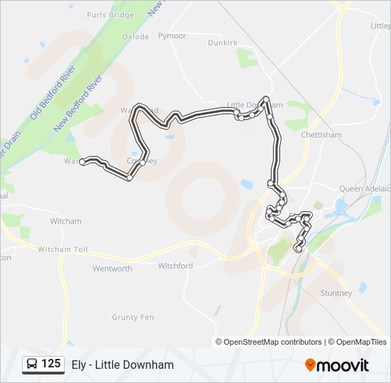 125 Bus Line Map