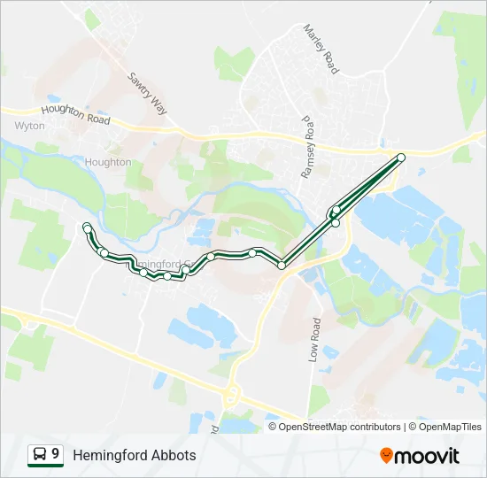9 Bus Line Map