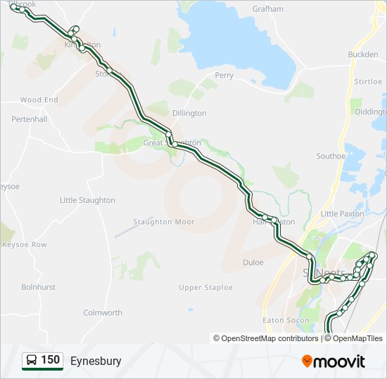 150 bus Line Map