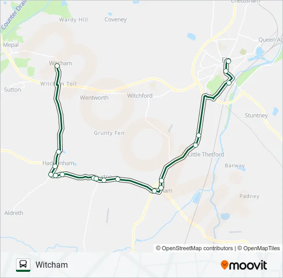 ELY ZIPPER Bus Line Map