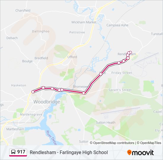 917 Bus Line Map