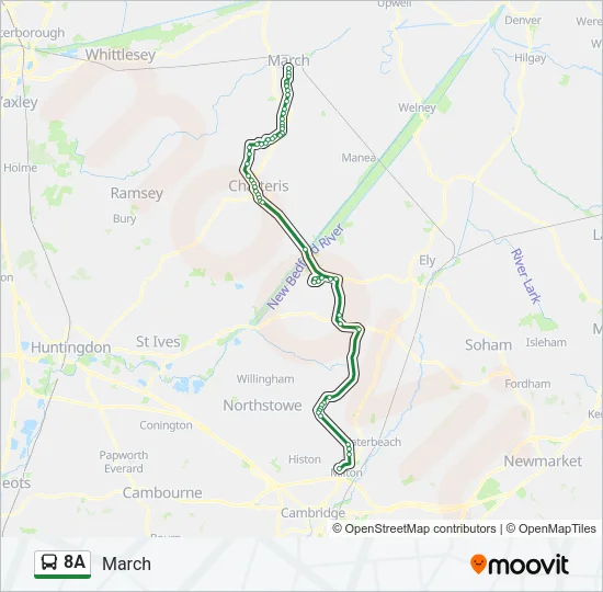 8A Bus Line Map