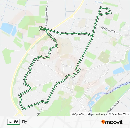 9A Route: Schedules, Stops & Maps - Ely (Updated)