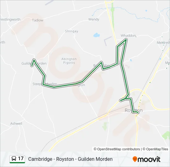 17 Bus Line Map