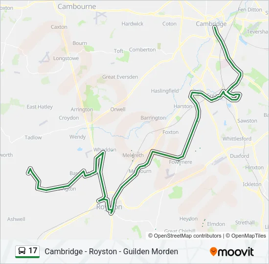 17 Bus Line Map