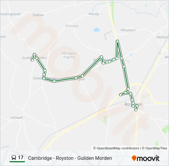 17 Bus Line Map