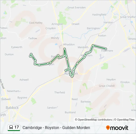 17 Bus Line Map