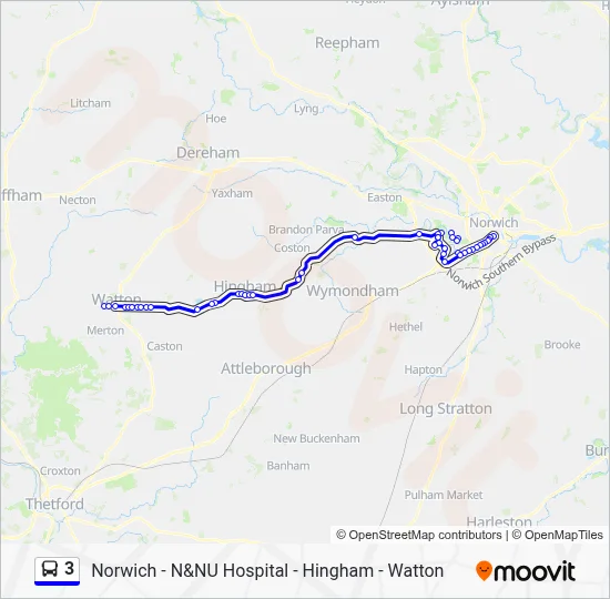 Norwich Bus Routes Map.pdf 3 Route: Schedules, Stops & Maps - Norwich City Centre (Updated)