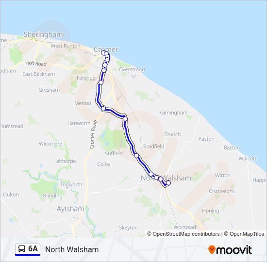 6A Bus Line Map