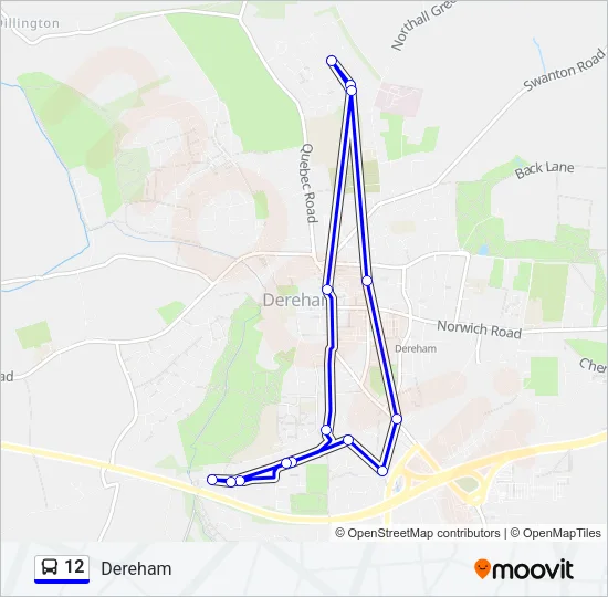12 Bus Line Map
