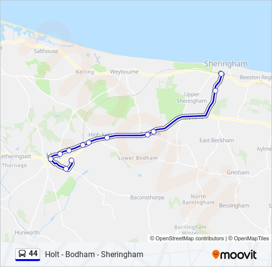 44 Route Schedules Stops Maps Holt Updated 