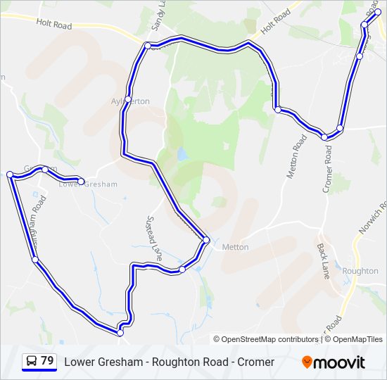 79 Bus Line Map