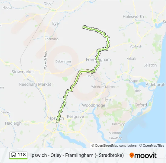 118 Bus Line Map