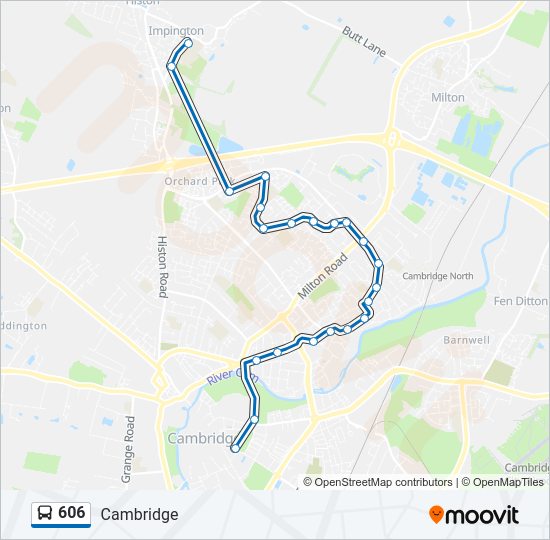606 Bus Line Map