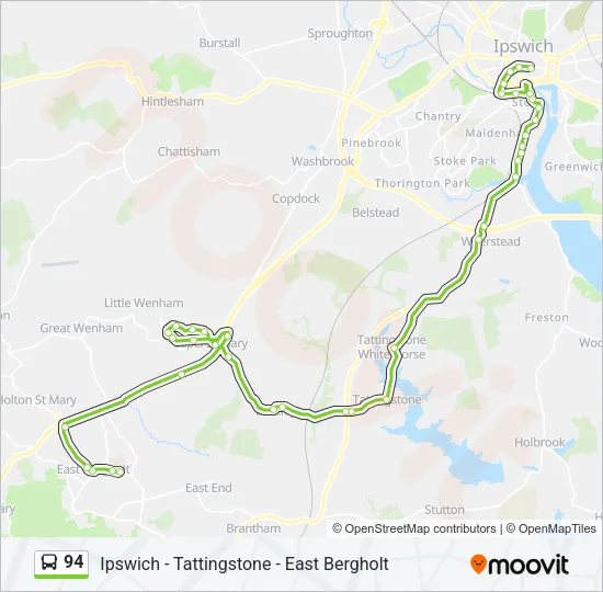 94 Bus Line Map