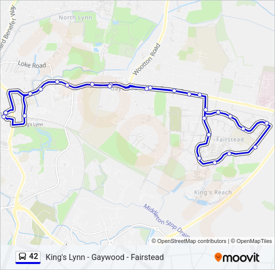 42 Bus Line Map