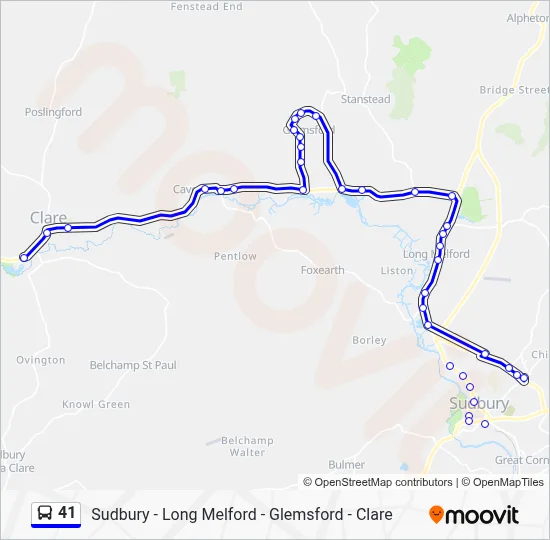 41 Route: Schedules, Stops & Maps - Clare (Updated)