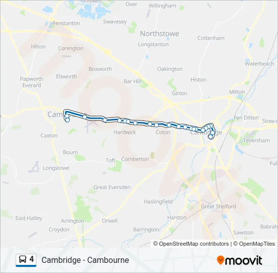 4 Bus Line Map