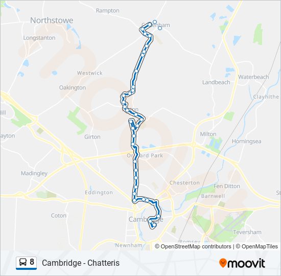 8 Route Schedules, Stops & Maps Cottenham (Updated)