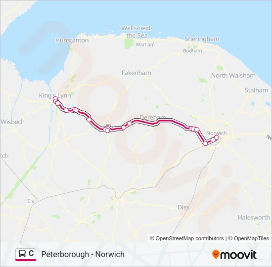 C Bus Line Map
