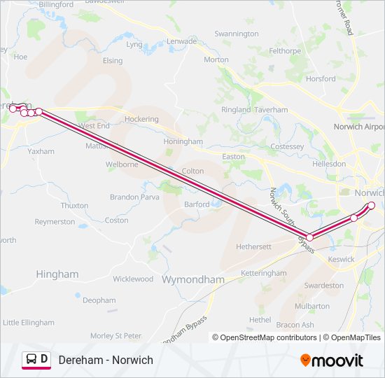 D bus Line Map