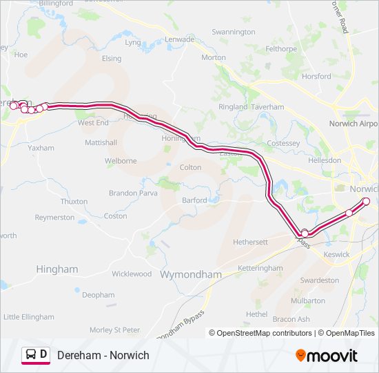 D bus Line Map