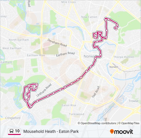 10 bus Line Map