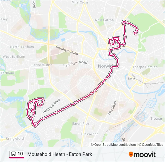 10 Bus Line Map