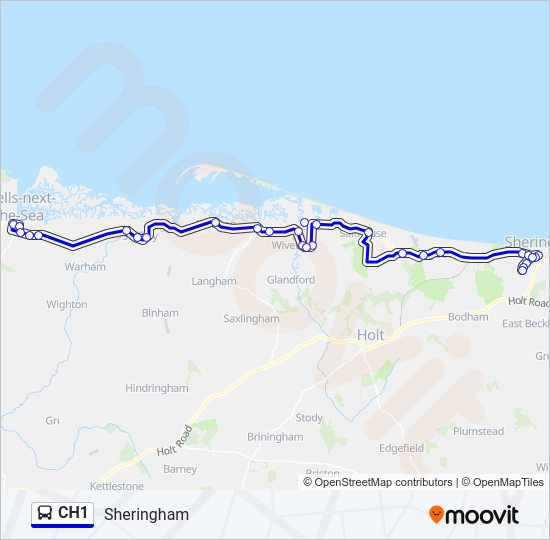 CH1 Bus Line Map