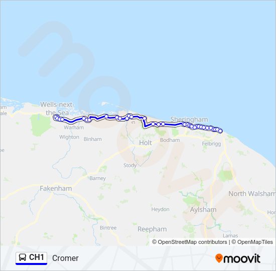 CH1 Bus Line Map