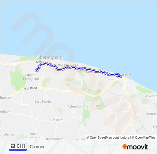 CH1 Bus Line Map