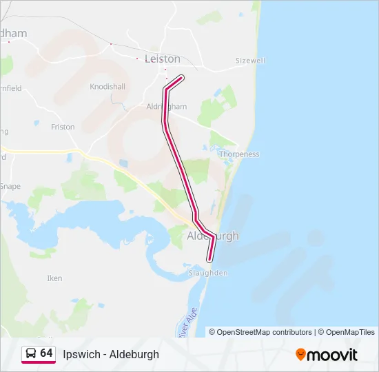 64 Bus Line Map