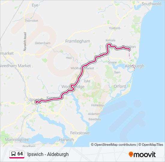 64 bus Line Map