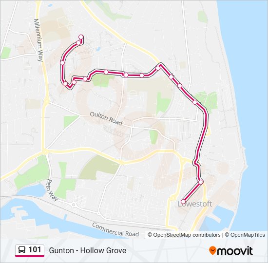 101 Bus Line Map
