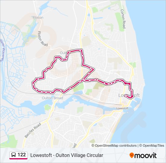 122 Bus Line Map