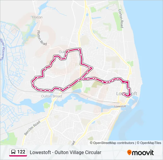 122 Bus Line Map