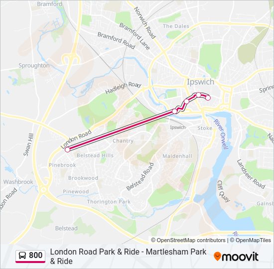 800 Bus Line Map