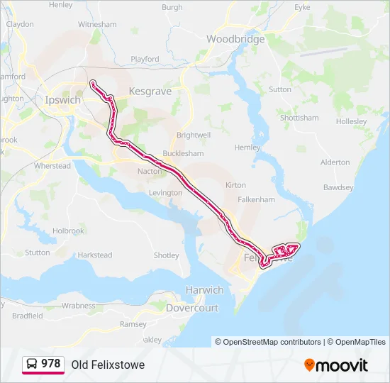 978 Bus Line Map