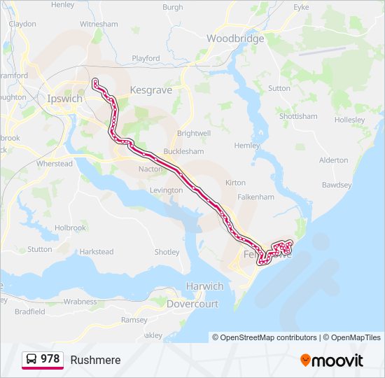 978 Bus Line Map